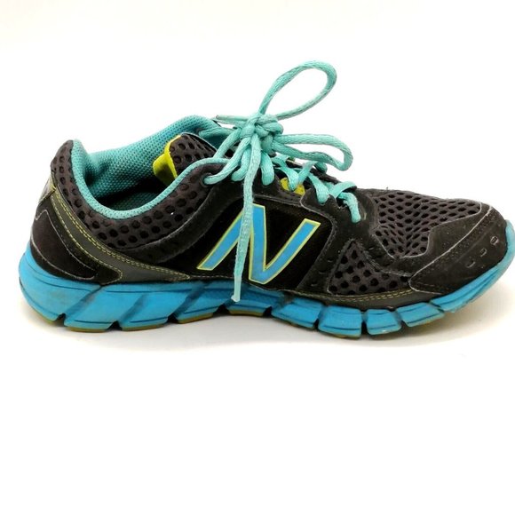 New Balance Womens Sneakers Running 750 v1 Black‎ Blue Lace Up Round Toe 6.5 - Picture 2 of 10